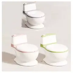 GENERICO - Pelela Bebé Tipo Inodoro Asiento Acolchonado Sonido Wc GRIS