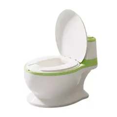 GENERICO - Pelela Bebé Tipo Inodoro Asiento Acolchonado Sonido Wc VERDE