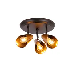 BP ILUMINACION - Plafón 3 Luces Rossi Envejecido E14