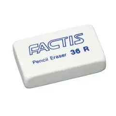 GENERICO - Borrador Blanco Factis Pencil Eraser 36RBorra
