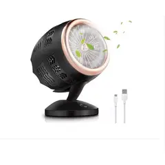 GENERICO - Ventilador De Escritorio Mini Usb Portátil Doble Turbo Frío