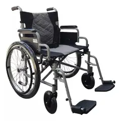 ONEDER - Silla De Ruedas Bariatrica Plegable Rueda Neumatica Trasera KJT605E