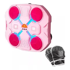 GENERICO - Maquina De Boxeo Musical Bluetooth Kit Boxeo Niñas Años Rosa