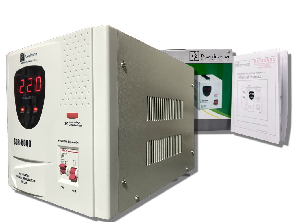 REGULADOR ESTABILIZADOR AUTOMÁTICO 5000W AC220V-AVR-RELE--PRO