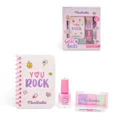 ANSALDO - Maquillaje MARTINELIA Super Girl con block de notas