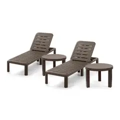 RIMAX - Set 2 Reposera + 2 Mesa Baru