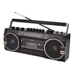 AUDIOPRO - Radio Retro Con Reproductor De Cassettes 80s