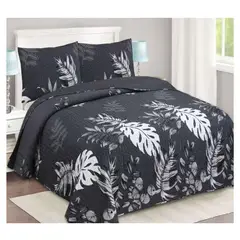 COMPRAPO - Cubrecama Quilt Liviano King Tropical Nigth + 2 Fundas 50x70 Cm