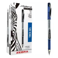 ZEBRA - Bolígrafo Tinta Gel Punta Acero Inox De 0,7 mm 12 Unidades