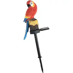 GENERICO - Lampara Solar Exterior Impermeable Figura Loro