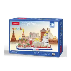 GENERICO - Juguete Puzzle 3D City Line Moscow 204 Piezas 40x24x21cm
