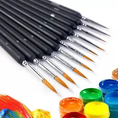 KUANGYE - Set 11 Pinceles Para Acrilico Gouache De Dibujo Oleo Acuarel
