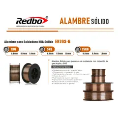 REDBO - Alambre Sólido ER70S-6 08mm 1kg