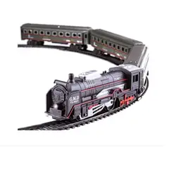 GENERICO - Tren Clásico Con luz + 2 VAGONES