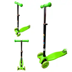 GENERICO - Monopatín Scooter Para Niños 4 Ruedas Luz Led