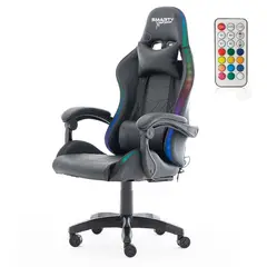 SMARTY - Silla Gamer RGB Xperience Pro Negra Reclinable y Luz