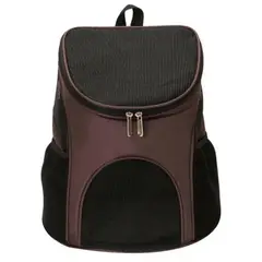 GENERICO - Bolso Mochila Transportador Para Perros Y Gatos Cafe