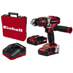 EINHELL - Taladro Percutor TE-CD 1848 + 2 Bat 20 AH + Cargador