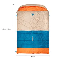 BOSSCAMP - Saco de dormir Momia Doble Quintay XL