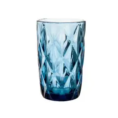 ALLEGRA - Vasos Altos Diamonds de 370mL Bebidas Menaje Cocina