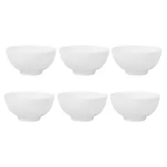 HALLEN - Set 6 Bowl Redondo De 11cm Porcelana Blanca