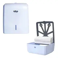 NOBRE - Disp. Papel Interfoleado Liso Corto + 400 Hojas Interf Tork