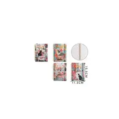 GENERICO - Libreta Gatos 80 Hojas 7 7 Mm