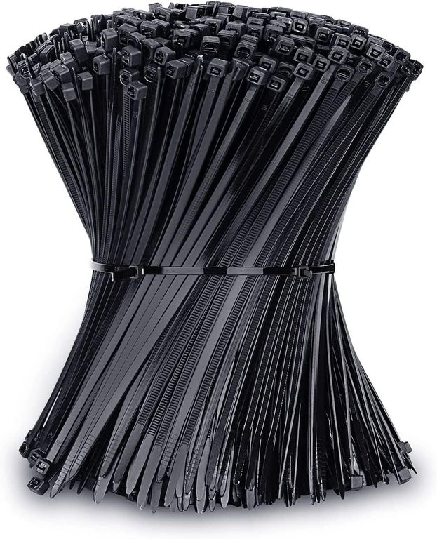 Amarras Plásticas Negra 9x600mm 100 Unidades