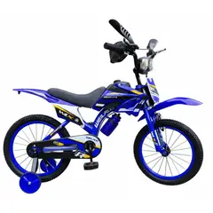 GENERICO - Bicicleta Infantil Bicimoto Aro 16 / Niños Azul