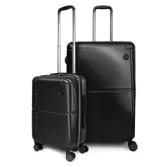PENGUIN - Pack 2 maletas S+L Roma negra 10y23kg