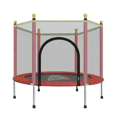 U BUY - Cama Elastica Pequeña 1.4 Metros 4.6 Pies Roja Con Malla