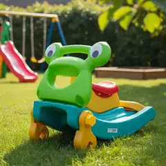 BEBESIT - Balancin Resbalin Tobogan 2en1 Verde