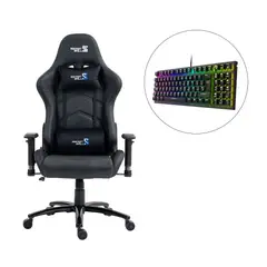 SECRET SKILL - Pack Silla Black Panther + Teclado Chronos TKL Negro