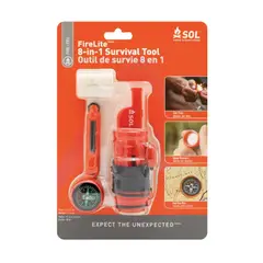 SOL - KIT FIRE LITE 8 IN 1 SURVIVAL TOOL