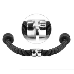 PLUSFIT - Cuerda Para Tricep Polea 70CMS Negra