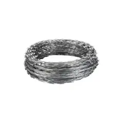 GENERICO - Alambre Concertina 30 Cm X cubre 10 Mt Galvanizado