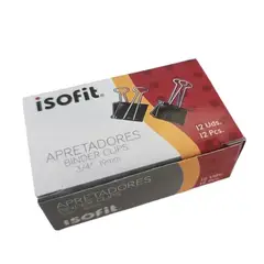 ISOFIT - APRETADOR DOBLE CLIP 19MM 12UNI