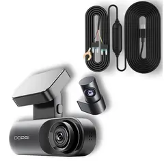 DDPAI - Cámara de vehículo dual 25K GPS Wifi N3 Pro Dash Cam + cableado