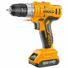 INGCO - Taladro Atornillador Inalambrico 12v - C/ 2 Bat.y 1 Cargador