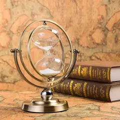 GENERICO - Reloj De Arena Giratorio Vintage 30 Minutos.