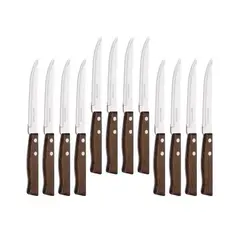 GENERICO - Set 12 Cuchillos Cuchillos Asado Serrucho