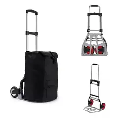 LISM - Carro Carga Plegable Tipo Yegua Aluminio 80 Kg + Pulpo Bolso 327040