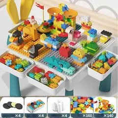 TATEE - Juego de 300 Bloques de construcción Con Mesa