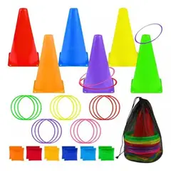 GENERICO - Pack Entrenamiento Conos + Bolsas De Arena + Aros Agilidad