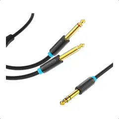 VENTION - Cable Separador En Y Plug 3,5mm A 2 Plug 6,3mm 3mts