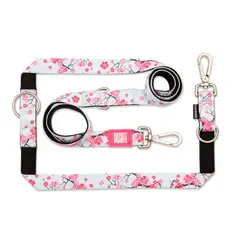 MAX & MOLLY - Correa Perro Multifunción L Cherry Bloom 25cm 2mt Max Molly
