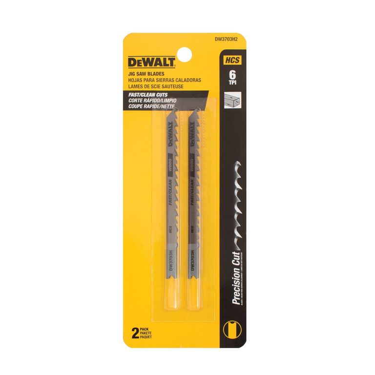 Set 2 hojas para sierra caladora 6TPI DW3703H2