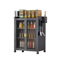 GENERICO - Organizador Escurridor Secador Loza Plato 3 Niveles 2 Puerta