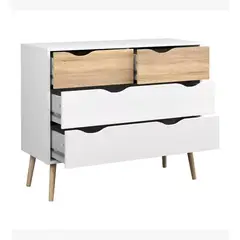 CORI CORI - Cómoda 6 cajones Blanca Madera