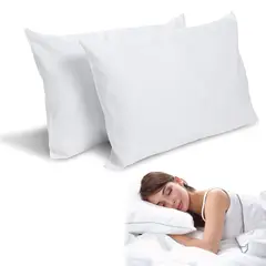 KUANGYE - Pack 2 Funda Almohada Impermeable Antiácaros 50x70cm